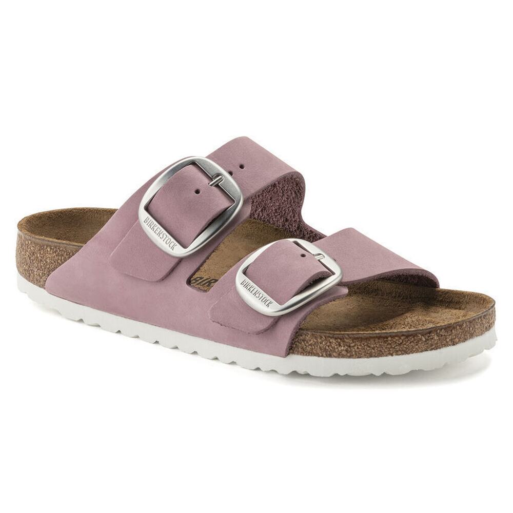 Birkenstock Women's Big Buckle Nubuck Leather Orchid Sandals US5 EU36 1022161